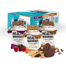 100 calories and 3g of sugar, perfect for spring. Health Warrior Chia Bars Chocolate Variety Pack 15 Bars Health Warrior Chia Bars Health Warrior Healthy Snack Bars