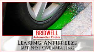It always stands out against black pavement or concrete. Leaking Antifreeze But Not Overheating Coolant Leak Causes Bridwell