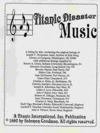 The musicians of the rms titanic all perished with the ship when it sank in 1913. The Music Of The Titanic The New York Public Library