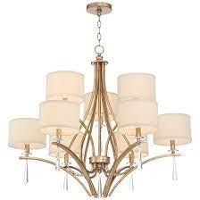 Quintana 35 Wide Winter Gold 9 Light Chandelier By Stiffel 78w23 Lamps Plus Chandelier Lighting Chandelier Lamps Plus