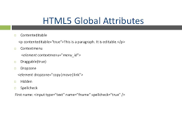 Html Global Attributes Code Bridge Plus