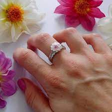 Magnolia Bloom Ring Pale Cerise Enamel Pink Cz Silver Pandora Us Pink Cz Pandora Jewelry Pink