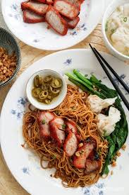 Dry Wonton Noodles Recipe With Char Siu Souper Diaries Recipe Wonton Noodles Homemade Noodles Char Siu