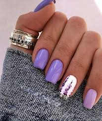 Short Acrylic Nails Designs Short Acrylic Nails Purple Acrylic Nails This nail art reminds me of the specific artwork that we see in that film.