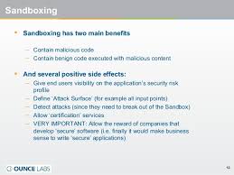 These are generic terms used to denote the thing requesting access and the thing the request is made against. Making The Case For Sandbox V1 1 Sd Conference 2007
