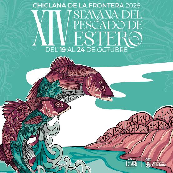 Semana del Pescado de Estero. Del 19 al 24 de octubre. Numerosas  actividades, entre ellas, el despesque el viernes 23 en el CRA Salinas de  Chiclana y la Fiesta Popular el sábado