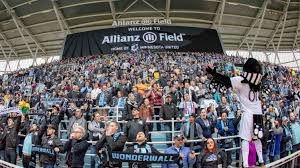 The metrorail green line lets fans out just outside the stadium as do the metro transit busses. Allianz Field Populous