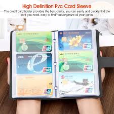 Just hit the save button and you can access the card data as if it's a contact. Buy Rfid Credit Card Holder Large Capacity Business Card Organizer For Men Women With 96 Card Slots Pu Leather Id Card Case Holder Book Style Black Online In Turkey B093bqrb2v