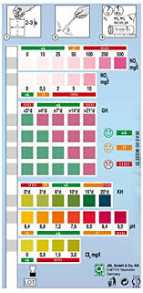 Jbl Easy Test 6 In 1 Ph Kg Gh No2 No3 Cl Aquarium Test Kit