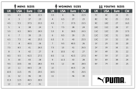 Puma Tracksuit Size Chart