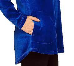 Pasūti camel active preces izdevīgi un ātri. Denim Co Active Regular Velour Tunic Qvc Com