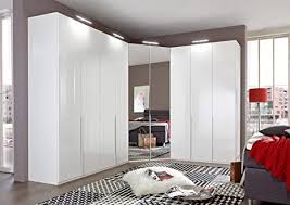 Ikea pax kleider schrank mit eckelement. Lifestyle4living Schrankkombination Schranksystem Schrankprogramm Kleiderschrank Drehturenschrank Eckschrank Eckkleiderschrank Hochglanz Weiss 236 Cm Hohe Amazon De Kuche Haushalt Wohnen
