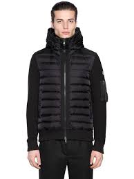 We're in the middle of some of the coldest days this winter, so if you're looking to stay warm while also keeping stylish you'll want to consider the bonded knit combo down jacket ($545) by isaora. Tranzistor Lyushkane Plisk Moncler Hooded Nylon Wool Knit Down Jacket Alkemyinnovation Com