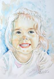 Dovga Svitlana "Bouquet with hydrangea and white peonies" watercolor 30×40  cm.