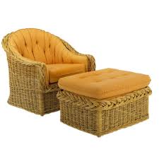 With the look of natural wicker but without the unpredictable wear of natural materials, our selection lets you craft an outdoor living space you'll love. The Wicker Works Woven Rattan Barrel Back Lounge Chair And Ottoman At 1stdibs