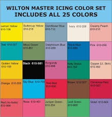 Wilton Icing Colors Chart Coloring Royal Icing Icing
