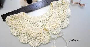 Crochet Pattern Gift Woman Crochet Necklace Patterns Pdf Etsy In 2020 Crochet Lace Collar Collar Pattern Crochet Collar Pattern