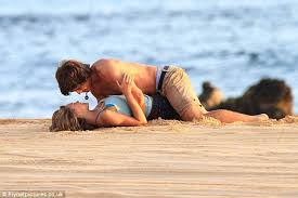 The awakening scene tratte dal film : Indiana Evans And Brenton Thwaites Makes Waves As They Writhe Around The Sand In Hawaii For Blue Lagoon Remake Daily Mail Online