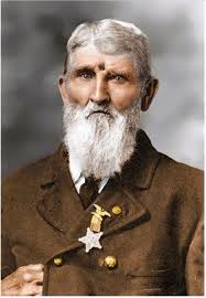 Surviving a direct bullet hit to the forehead in 1863