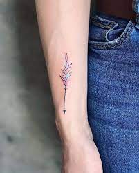 Hourglass tattoo will be ironical watercolor tattoo design. Body Tattoo S Watercolor Arrow Schutze Tattoos Schutze Tattoo Pfeil Tattoos