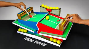 Diy Amazing Table Tennis Multiplayer Game From Cardboard Youtube Table Tennis Multiplayer Games Diy