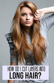 Make sure all the hair is flat against your skull and there are no bumps. How To Cut Layers In Long Hair Yourself With Scissors