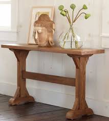 Trestle Console Table Reclaimed Wood Console Table Reclaimed Furniture Narrow Table