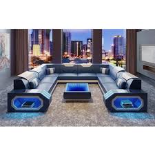 Upholstered sofa interior design bellagio u shape couch with. Luxus Sofa Set 7 Sitzer Schnitts Sofa U Form Verstellbare Kopfstutze Tv Zimmer Sofa Living Room Sets Aliexpress