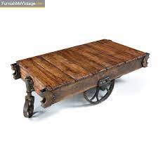 Antique indian coffee unique cocktail table solid wood tea table. Industrial Cart Coffee Table By Charles Chas E Francis Co