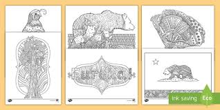 100% free endangered animals coloring pages. California State Symbols Mindfulness Coloring Sheets