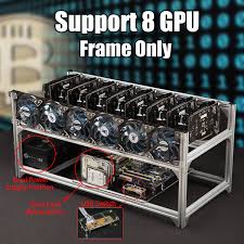 I didn't have parts around to do that so i bought a 6 gpu frame kit. Insulation Open Air Crypto Coin Btc Eth Mining Rig Frame Aluminum Miner Case Holder With Usb Switch Support 8 Gpu Dual Power Dual Hard Disk Only Miner Frame Walmart Com Walmart Com