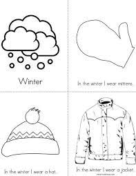 Winter Clothes Mini Book Winter Books Winter Preschool Childrens Books Activities