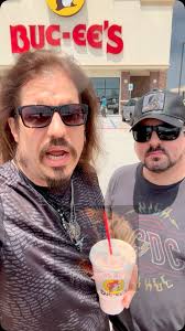 @lancelopezguitarist & @krisbellmusic of @twowolfmusic at @bucees in  Tennessee headed to Southern Rock Wood Stock in Woodstock, Virginia to  perform tomorrow night, JUNE 25th 7pm for Two Wolf’s ...