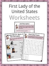 If you fail, then bless your heart. First Lady Of The United States Facts Worksheets Information For Kids