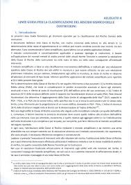 Linee guida per la classificazione sismica (allegato A)