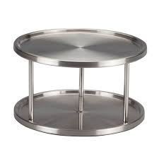 Our choices for best lazy susan turntables give you the space you need to store your things while ensuring you can reach everything.when you don't. Stainless Steel 2 Tier Lazy Susan Turntable 10 5 Inch Rotating 360 Degree Kitchen Pantry Cabinet Organizer Stand Walmart Com Walmart Com
