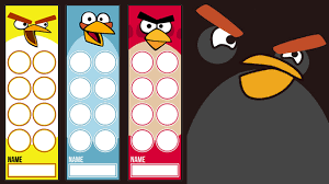 paperzip teaching resources angry birds bookmarks