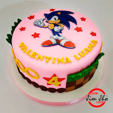 Adoptando bebes en roblox adopt me nuevos coches de bebes. Torta Sonic Rosado Para Nina Pasteleria Jimjho