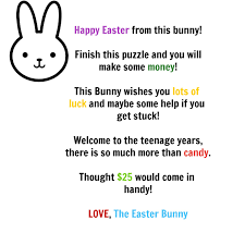Given the right environment and the right tools, all students can learn—and even learn to love—mathematics. The Easter Money Puzzle For Teens Stockpiling Moms