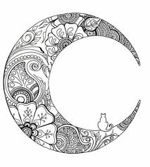 52 Super Ideas Tattoo Moon Mandala Coloring Pages Mandala Coloring Pages Moon Mandala Moon Tattoo