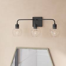 The light fixture over the sink in my master bathroom was pulling away from the wall by over an inch on the left side. Wayfair Black Vanity Lights You Ll Love In 2021