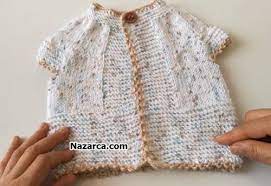 Orgu Bebek Yelek Ebruli Iple 0 3 Ay Bebeklere Nazarca Com Bebek Yelek Orgu Yelek