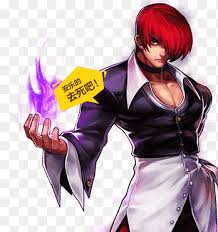 And that purple is about to change yellow's color by smashing her into the dirt with a paint roller. Orochi Iori Yagami Kof 98 Ol Red Haired Male Anime Character Png Pngegg