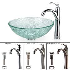 kraus bathroom combo set broken glass