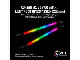 Corsair Icue Ls100 Smart Lighting Strip Expansion Kit 250mm Cd 9010001 Ww Ss Newegg Com