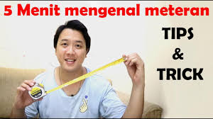 Perbedaan meteran baju dan meteran bangunan. Tips Trick Meteran Hanya 5 Menit Youtube