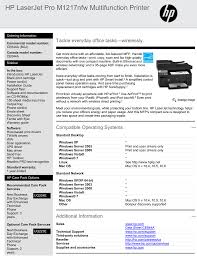 All drivers available for download have been scanned by antivirus program. Hp Laserjet Pro M1217nfw Multifunction Printer Manualzz