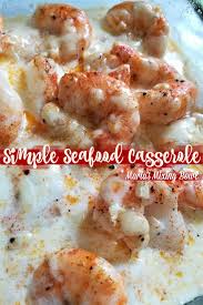 Mix macaroni, mushrooms and rest of ingredients in a 6 cup (1.6 l) buttered casserole. Simple Seafood Casserole Maria S Mixing Bowl Simple Seafood Casserole