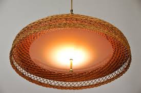 Designer ilse crawford created this lamp shade made of bamboo lattice. Adjustable Woven Rattan Pendant Lamp 1960s For Sale At Pamono
