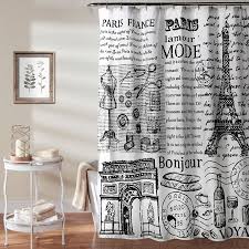 Paris France Shower Curtain Black White Walmart Com In 2020 Paris Bathroom Decor Paris Bathroom Paris Theme Bathroom